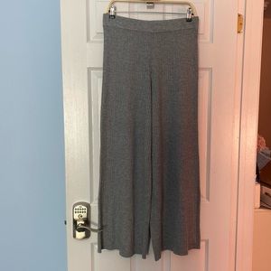 The Drop Gray Ribbed Wide Leg Sweater Lounge Pants
